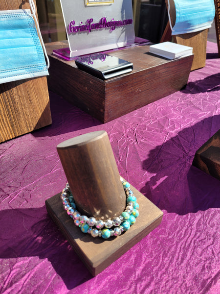 Turquoise Inspired Beaded Bracelet Set