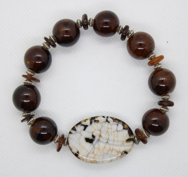 Brown Agate Bracelet